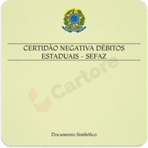 Certidão Negativa Débitos Estaduais SEFAZ Online